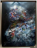 Ovidiu Kloska - Angel waiting 236 spiritual framed, Antiek en Kunst