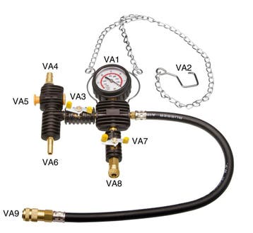 Koelsysteemtester / Druktester - 28-delige set - Incl. Koffe, Auto diversen, Autogereedschap, Verzenden, Nieuw