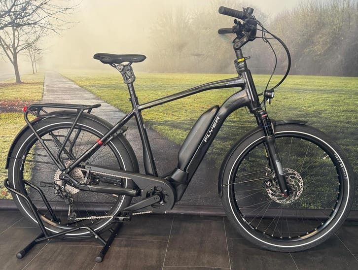 Sterke Flyer Elektrische herenfiets – Krachtige 750 Wh accu, Fietsen en Brommers, Elektrische fietsen, 50 km per accu of meer