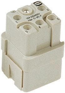 Harting Han Q 5-Pin Vrouwelijke Crimp Invoeg 16A -, Verzenden, Nieuw, Overige typen