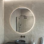 BWS Badkamerspiegel | Spark | Rond | Met LED verlichting, Ophalen of Verzenden, Nieuw, Bad