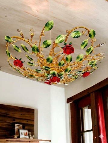 SLC Illumina - MG - Plafondlamp - Plafond Roze Goudgroen 6