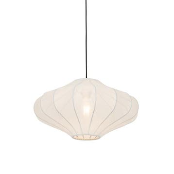 Design hanglamp wit zijden 50 cm - Plu, Verzenden, Nieuw, Design