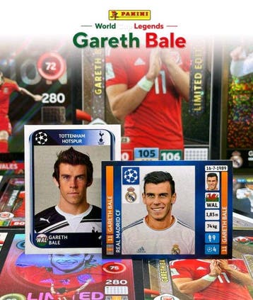 Panini - Gareth Bale - 20x Stickers & Cards - Tottenham /, Verzamelen, Nieuw