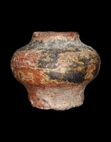 Oud-Khmer - Vaas met bruin glazuur - Sukhothai-periode, Antiek en Kunst