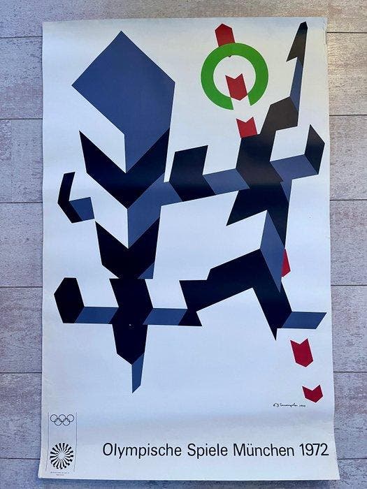 Allan D’Arcangelo - Olympische Spiele München 1972 - Jaren, Antiek en Kunst, Kunst | Tekeningen en Foto's