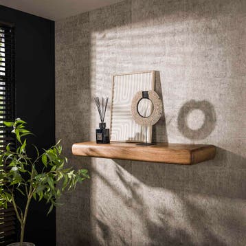 Zandkleurige wandplank Monica 118 cm, Verzenden, Nieuw