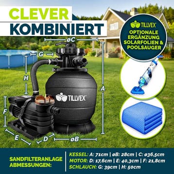 Zandfilterpomp - Zandfilter voor zwembad - met timer - 13200, Verzenden, Zo goed als nieuw