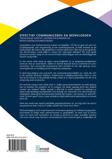 Effectief communiceren en beïnvloeden - Natasja Loomans, Boeken, Verzenden, Zo goed als nieuw, Natasja Loomans