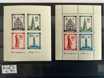 DDR, geallieerde bezetting en Italië - Selectie van, Postzegels en Munten, Gestempeld