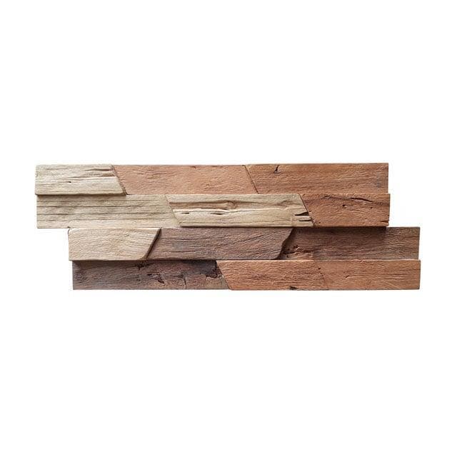 Houtstrips 3D Teakhout Onang 50x18cm, Doe-het-zelf en Verbouw, Hout en Planken