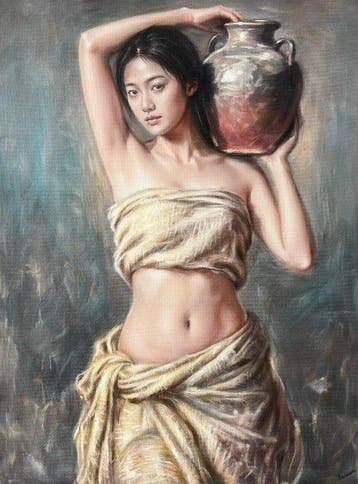 Fabian (XX-XXI) - Portrait of Water Carrier, Antiek en Kunst