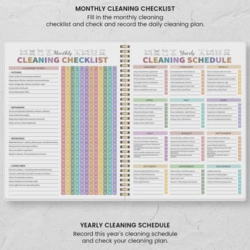 Huishoudplanner & Schoonmaak Checklist Boek - Dagelijks, Wek, Diversen, Agenda's, Verzenden, Nieuw