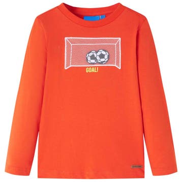 vidaXL Kindershirt met lange mouwen 104 feloranje, Verzenden, Nieuw