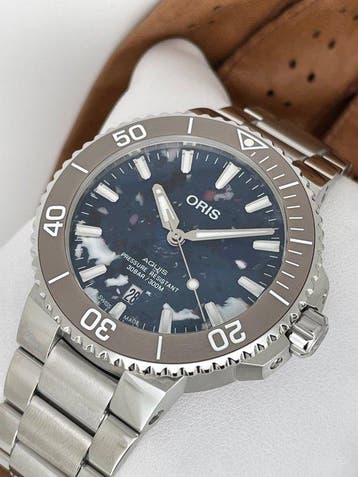 Oris - Aquis Date Upcycle Automatic - 01 733 7766 4150-Set -, Nieuw