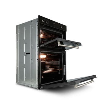 Montpellier Inbouw Dubbele Oven MBIDO90 60cm - Zwart, Ophalen of Verzenden, Nieuw