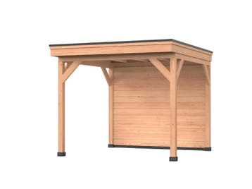 Douglas overkapping, 300 x 250, Met achterwand, Westwood, Tuin en Terras, Overkappingen, Nieuw