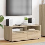 vidaXL TV-kast met lade Sonoma Eiken 100 x 48 x 43 cm, Minder dan 50 cm, Verzenden, Nieuw, Minder dan 100 cm