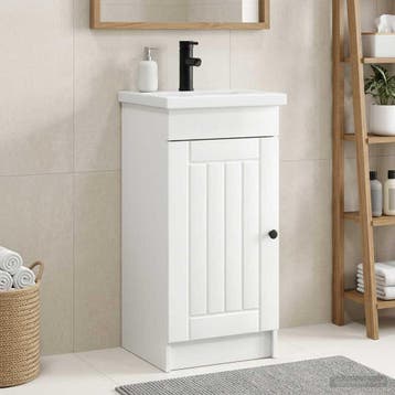vidaXL Badkamermeubel met Wasbak Hoogglans Wit 42 x 40 x, Verzenden, Nieuw