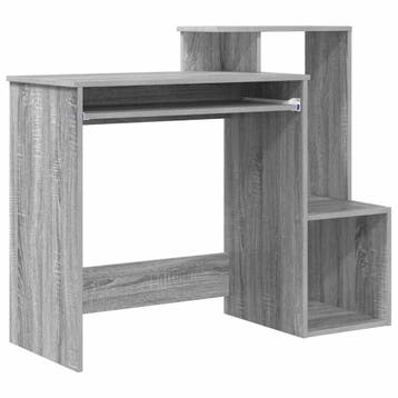 vidaXL Bureau Grijs Sonoma 106 x 41 x 88,5 cm Bewerkt hout, Verzenden, Nieuw