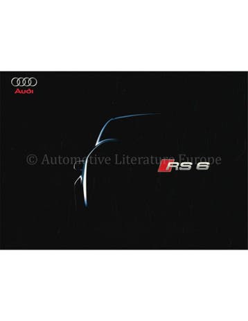 2002 AUDI RS6 BROCHURE DUITS, Nieuw, Audi, Author