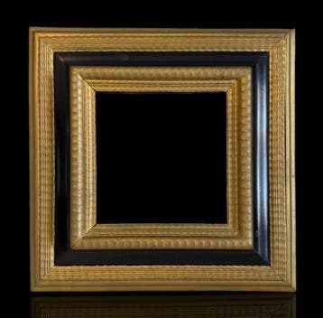 Lijst- Guilloché - ebonisierte band XIX - drie-dimensionale