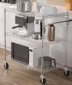 Metalen Opbergwagen 3-Laags – Keukentrolley op Wielen, Verzenden, Nieuw