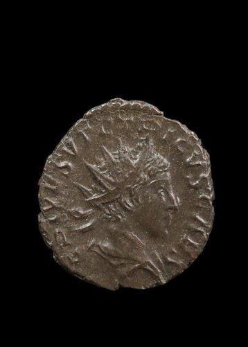 Oud-Romeins Brons Antoninianus van Tetricus II (Zonder