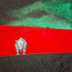 Guido Marchesi (1950) - Il rinoceronte, Antiek en Kunst, Kunst | Schilderijen | Modern