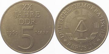 5 Mark 69 20j Ddr Ni-probe, Verzenden