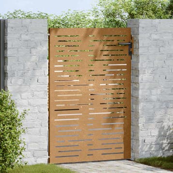 vidaXL Poort 85x150 cm vierkant cortenstaal, Verzenden, Nieuw