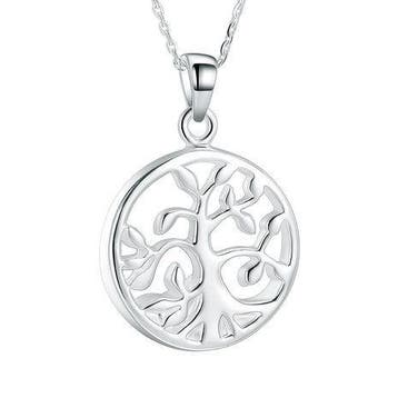 Dierbare herinnering: Ashanger Tree of life ZILVER 925, Nieuw, Grijs, Zilver, Kruis of Symbool