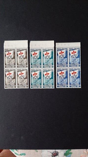 Italië 1951 - Gymnastiekwedstrijden Firenze - Sassone, Gestempeld