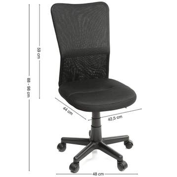 Kinder bureaustoel - Ergonomisch - Zwart - TRESKO, Huis en Inrichting, Bureaustoelen, Verzenden, Zo goed als nieuw