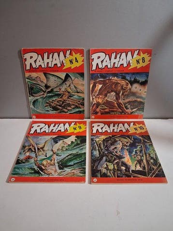 Rahan - Première série - 4 Tijdschriften - Eerste druk -, Boeken, Nieuw