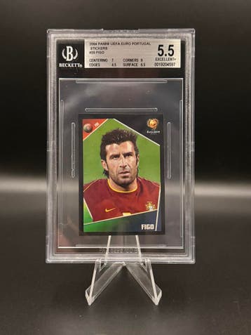 Beckett Bgs 5.5 Panini 2004 Figo Portugal Euro 2004 #20, Verzenden, Zo goed als nieuw, Losse kaart