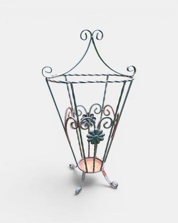 English house wrought iron umbrella - Paraplustandaard/rek -