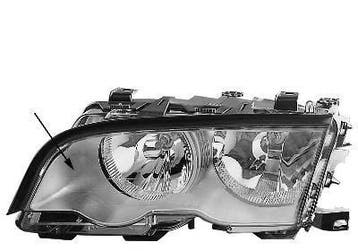 BMW E46 98-02 Sedan/Break Chrome Koplamp Links (Koplampen), Verzenden, Nieuw