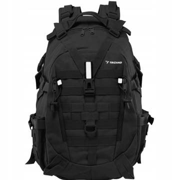 Survival rugzak - 50 x 30 x 22cm - MOLLE systeem - Zwart, Ophalen of Verzenden, Nieuw