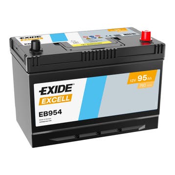 Exide Excell accu | EB954 | 12V 95Ah, Ophalen of Verzenden, Nieuw