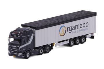 Scania R Highline met Schuifvloeroplegger - Orgamebo, Hobby en Vrije tijd, Ophalen of Verzenden, Nieuw, Bus of Vrachtwagen, Overige merken