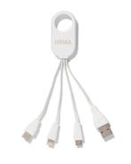 HEMA 4-in-1 USB laadkabel, USB-C, micro USB & 8 pin, Computers en Software, Overige Computers en Software, Verzenden, Nieuw