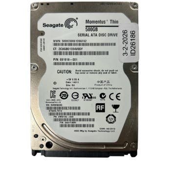 Refurbished | Seagate Momentus Thin 500GB 2.5 SATA |, Computers en Software, Harde schijven, Intern, Verzenden, Refurbished, Seagate