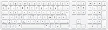 Apple MacBook Toetsenbord - QWERTZ - 54% Korting, Computers en Software, Toetsenborden, Ergonomisch, Ophalen of Verzenden, Draadloos
