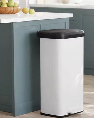 Prullenbak 60L RVS – Softclose Pedaalemmer met 2 Vakken, Verzenden, Nieuw