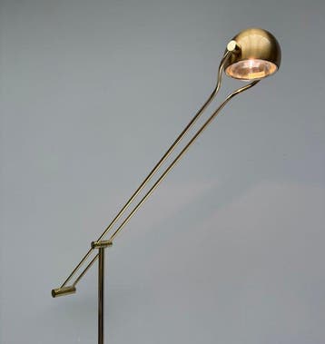Hustadt Leuchten - Staande lamp - Staal, Messing