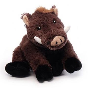 Inware wild zwijn knuffel - pluche - bruin - 25 cm, Verzenden, Nieuw