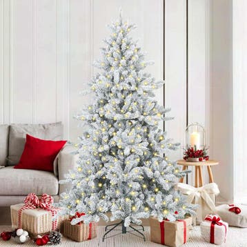 vidaXL Kunstmatige Inklapbare Kerstboom Wit 180 cm PVC en, Verzenden, Nieuw