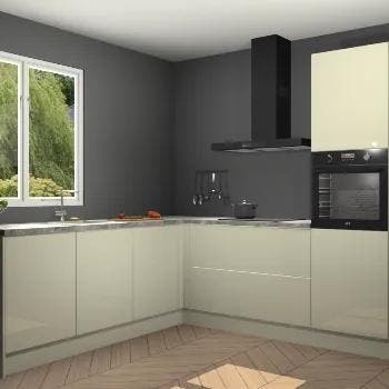 Magnolia hoogglans keuken Willemstad 121328, Huis en Inrichting, Verzenden, Nieuw
