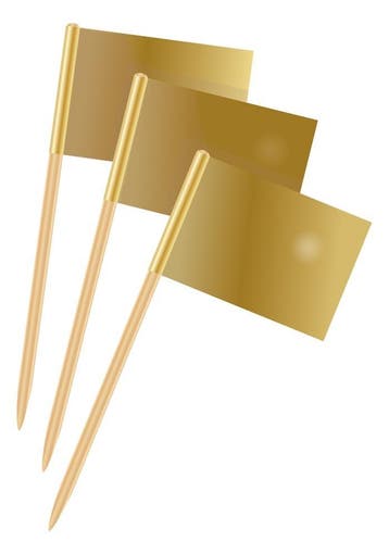Cocktailprikkers Goud 50 Jaar Huwelijk, Hobby en Vrije tijd, Ophalen of Verzenden, Nieuw